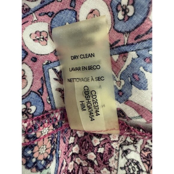 Calvin Klein Mosaic Print Patchwork Faux-Wrap A-Line Maxi Dress w/Tie Size 14 - Picture 11 of 11